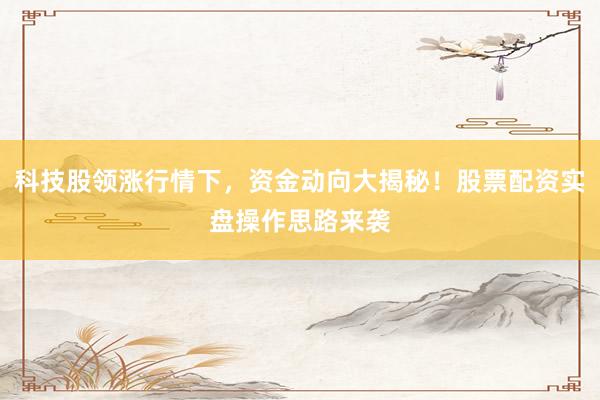 科技股领涨行情下，资金动向大揭秘！股票配资实盘操作思路来袭